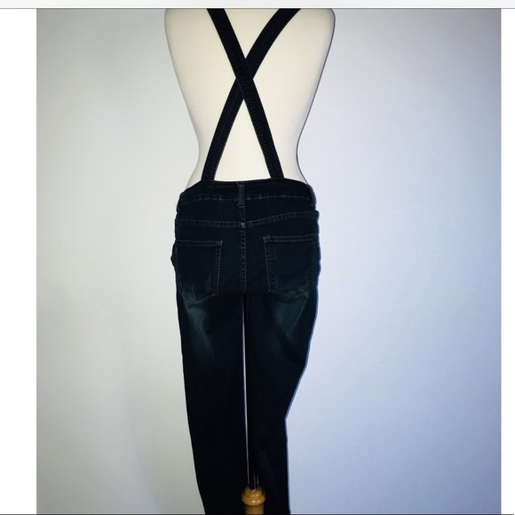 Wishlist Jean Skinny Leg Overall DARK BLUE DENIM - Picture 4 of 8